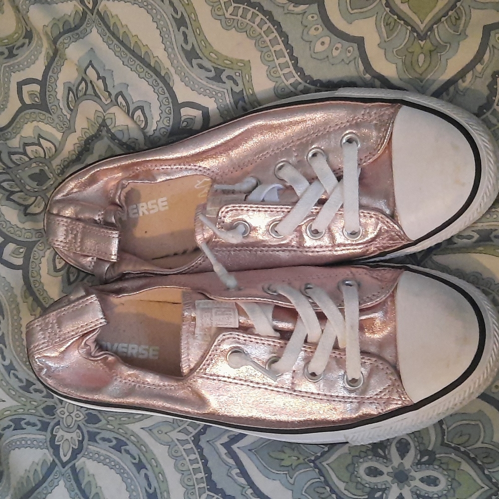 Rose Gold Converse Womens 9.5